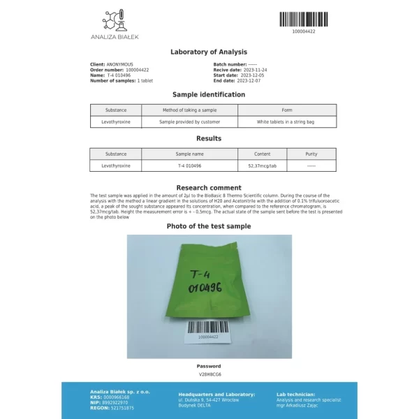 Thyromed T4 – Driada - 50mcg - 100tabs