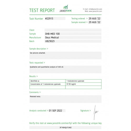 DHB-Med 100 – Deus Medical - 100mg/mL
