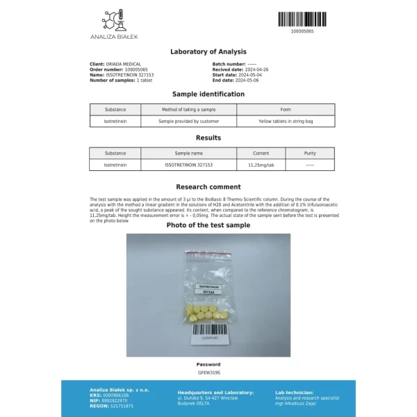 Accutane – Driada - 10mg - 100tabs