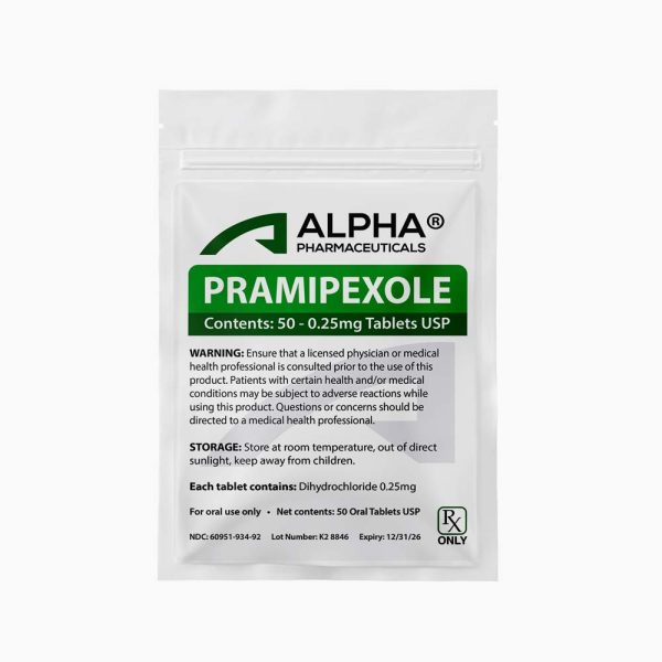 Pramipexole – Alpha Pharma - 0.25mg - 50tabs