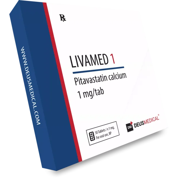Livamed 1 (pivastatine calcium) – Deus Medical - 1mg - 50tabs